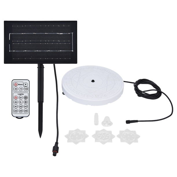 Lámpara solar para piscina LED, luz de fuente solar IP66 Luz de fuente solar LED Luz de fuente solar Funcionalidad inteligente