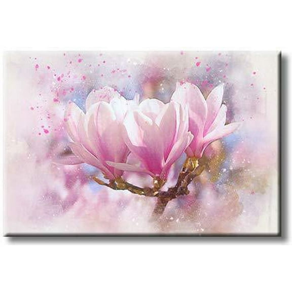 Tree Blossom Flowers Picture on Stretched Canvas, Wall Art D?cor, Ready to Hang