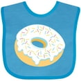 thumbnail image 3 of Inktastic White Donut with Sprinkles Boys or Girls Baby Bib, 3 of 4