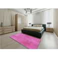 thumbnail image 5 of Ahgly Company Machine Washable Indoor Rectangle Transitional Neon Pink Area Rugs, 8' x 10', 5 of 7