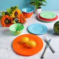 thumbnail image 2 of Gibson Home Brela 12 Piece Melamine Dinnerware Set, 4 Assorted Colors, 2 of 4