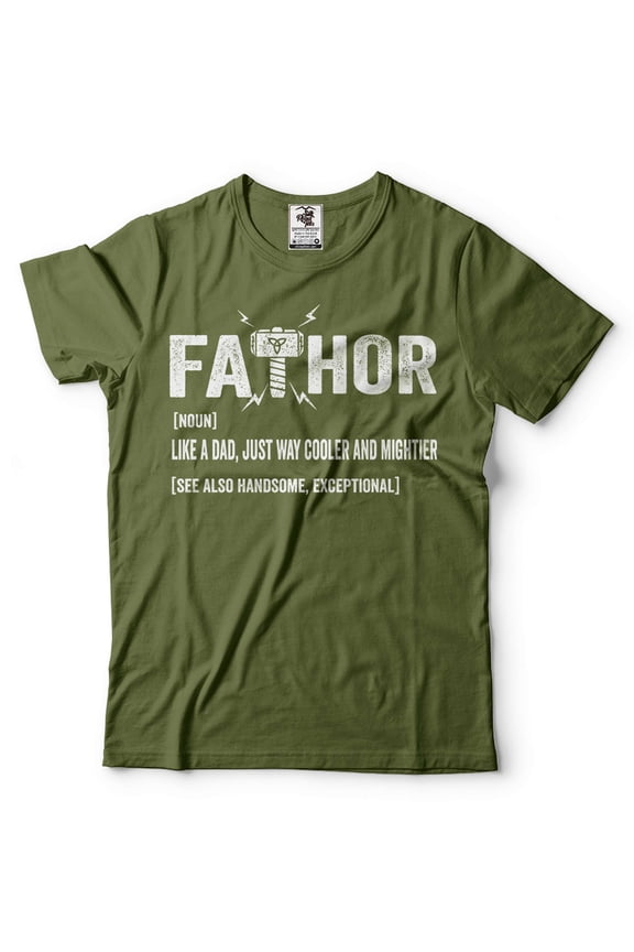 Fathor Definition Shirt Funny Father Shirt Dad Shirt Fathers Day Shirts Fathers Day Gift Ideas (XX-Large Military Green)