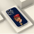 thumbnail image 4 of Práctico y de tendencia: diseño de imagen único, cubierta de teléfono plateada colorida y mate de doble capa para iPhone 15 Pro Max 14 13 12 Pro 11, 4 of 4