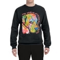 thumbnail image 3 of Neon Lab Dog Lover Shirt | Labrador Dogs Speak To Those Who Listen | Dean Russo Art Animal Lover Unisex Crewneck Sweatshirt, Black, 4X-Large, 3 of 6