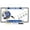 Chrome, variant on [Officially Licensed Product] - U.S. Air Force Proud Mom - Domed Custom-Made Personalized Narrow (Thin) Top 4 Hole Metal Car License Plate Frame with Free caps - Black (Qty: 1 Frame)