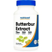 Nutricost Butterbur Extract Capsules (75mg) 120 Capsules - Gluten Free and Non-GMO Supplement