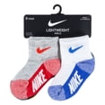 thumbnail image 3 of Baby & Toddler Nike Ankle Socks 6-Pack Color: Gray Multi Size: 12-24MONTH, 3 of 3