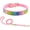 Colorful pink+leash, variant on Diamond Puppy Collar and Leash Set, Pretty Rhinestone Bling Cat Collar Fancy Crystal Glitter Jewel Girl Kitten Collars for XXS XS Small Medium Female Pet Dogs, Hot Pink XXSmall