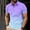 A-Multicolor, variant on 2025 Shirts for Men Fashion Gradient Color Casual Polos Shirt Big and Tall Comfy Short Sleeve Lapel Collared Golf Shirts Spring Summer Business Tops Fall Saving Multicolor L