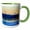 Green/White, variant on 3drose, Sailboat on Camano Island Is Swarfed by Mt. Baker - Us48 Rdu0003 - Richard Duval, 11oz Magic Transforming Mug