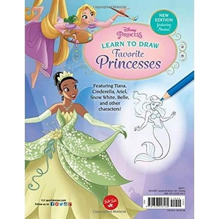 Disney Princess Learn To Draw Favorite Princesses Featuring Tiana Cinderella Ariel Snow White Belle And Other Characters Walmart Canada