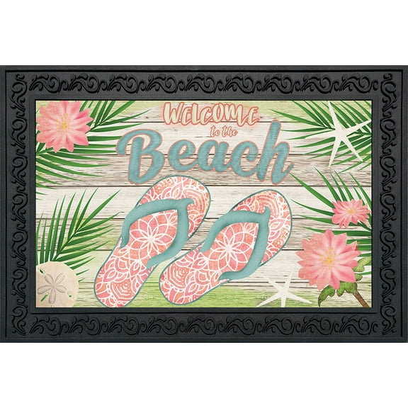 Briarwood Lane Welcome Beach Flip Flops Doormat