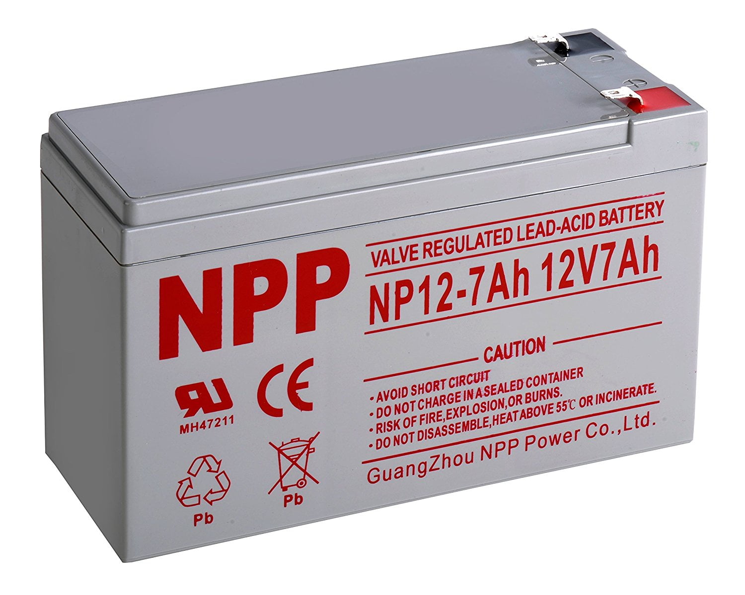 NPP 12V 7 Amp F1 Terminals UPS Rechargeable Sealed Lead Acid Battery
