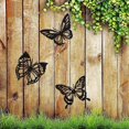 thumbnail image 3 of 3 Pcs Butterfly Metal Wall Decor Dragonfly Hummingbird Butterfly Met, 3 of 4