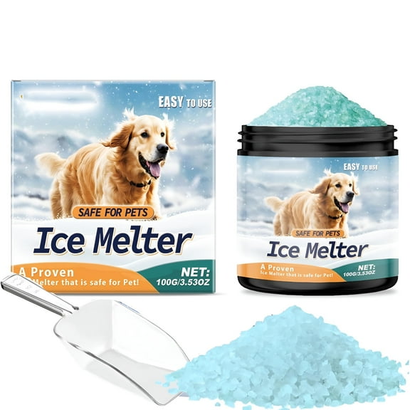 ACDANC Ice Melt,Pet Safe Ice Melt,3.95oz Premium Snow Melter,Pure Magnesium Chloride,Safer for Pet,Concrete,Effective to -35 F