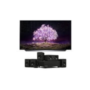 LG OLED77C1PUB 77" 4K UHD OLED Smart C1 Series TV with Platin Audio MONACO-5-1-AXIIM-LINK 5.1 Sound System and Axiim-Link (2021)