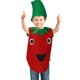 thumbnail image 2 of Kit de disfraz de frutas y verduras para niños, disfraz de tomate, ropa y sombrero de tela, accesorios para disfrazarse (rojo), 2 of 5