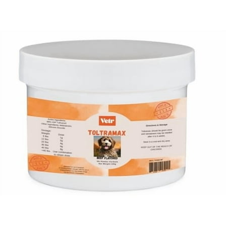 Vetr's Toltramax Powder for Horses, Dogs, Cats, 100g (5.0%, Beef)