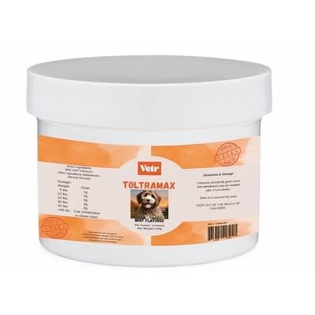 Vetr's Toltramax Powder for Horses, Dogs, Cats, 100g (5.0%, Beef)