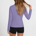 thumbnail image 4 of Axiiglly Plus Size Women's UPF 50+ Sun Protection Shirts Quick Dry Long Sleeve Breathable Slim Rash Guard Jacket Hiking Outdoor Shirts, S-5XL, 4 of 6