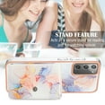thumbnail image 4 of TECH CIRCLE Stylish Case for Samsung Galaxy S23 (6.1") - Premium TPU/PU Leather Phone Case [Built-in Wallet Feature] Lightweight Cute Marble Durable Cover, Colorful, 4 of 6