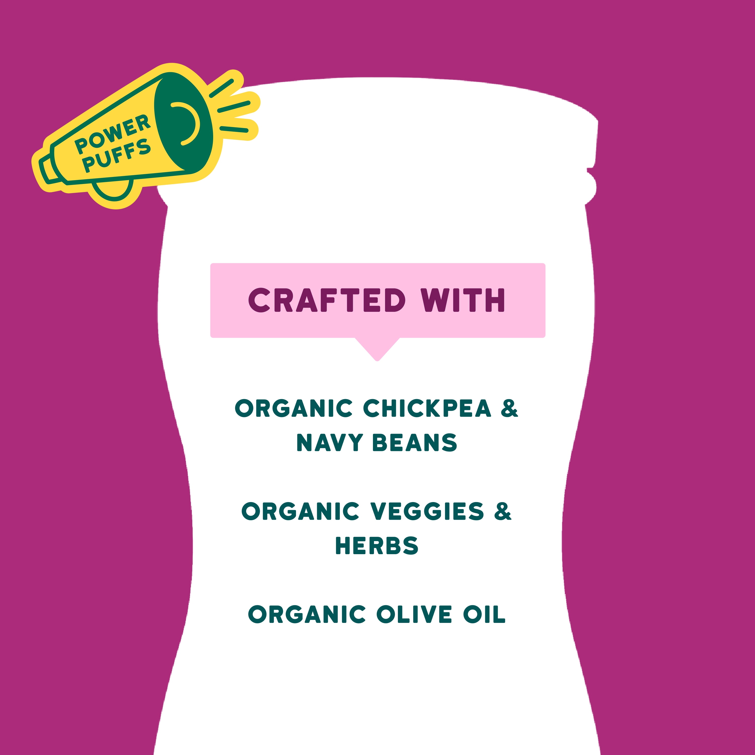 Serenity Kids Organic Grain Free Puffs Baby & Toddler Snacks, Carrot & Beet, 1.5 oz. Canister