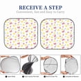 thumbnail image 5 of Kdxio Tropical Fruit Print 2-Piece Sun Shade Front Windshield - Foldable Car Front Window Sunshades For Most Sedans Suv Truck, 5 of 6