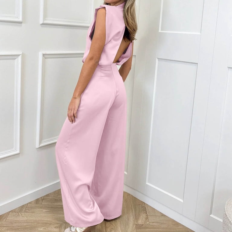jumpsuit dress for dinner Rachel Allan 50387 Jumpsuit Women's Formal Evening & Wedding Guest Dress - Black