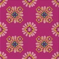 thumbnail image 1 of Ahgly Company Indoor Square Patterned Dark Pink Novelty Area Rugs, 6' Square, 1 of 6