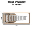 thumbnail image 3 of Jopath Aluminum Attic Ladder with Custom Fit Insulation Cover, Pull Down Loft Stairs Folding Ceiling Ladder for Attic Access Door, 7-10ft Ceiling Height 22.5 X 54 Inch, 3 of 9