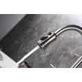 thumbnail image 3 of Izzovium Bridge Kitchen Faucet with Pull-Down Sprayhead in Brushed Nickel, Dual Handle Switch, 360-Degree Rotating High-Arc Nozzle, 16.73x24.4x2.75in, 3 of 17