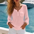 thumbnail image 2 of AloohaidyvioNo Boundaries Women's Long Sleeve Tops Casual Loose Soft Fall V Neck Shirts, 2 of 8