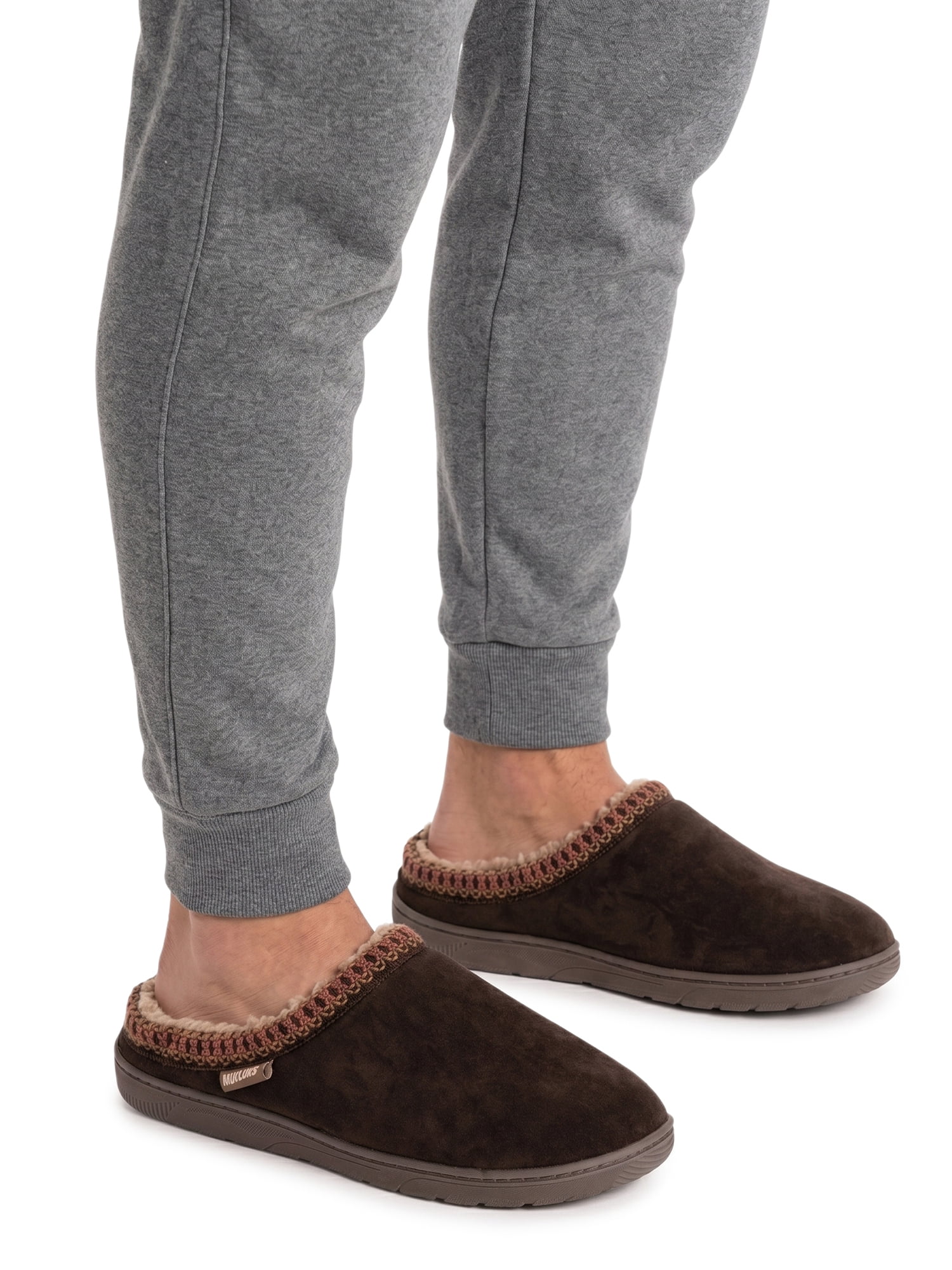 MUK LUKS Men's Faux Suede Clog Slippers