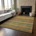 thumbnail image 6 of Addison Rugs Mayfield Washable Transitional Stripes Coral Rectangle Rug, 10' x 14', 6 of 6