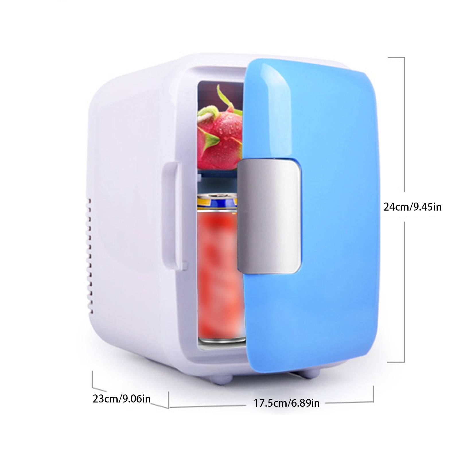 Mini Fridge 4 Liter/6 Cans For Bedroom Office Dorm & Car Personal Small Refrigerator For Makeup Beverage Drinks Portable Thermoelectric Cooler & Warmer Mini Fridge For Bedroom High-quality