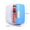 YruYptpaln Mini Fridge 4 Liter/6 Cans For Bedroom Dorm & Car Personal