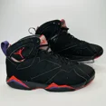 thumbnail image 1 of Ni - ke Air Jordan 7 Retro 2012 Raptor Mens Size 9.5 Black Red Sneakers 304775-018, 1 of 5