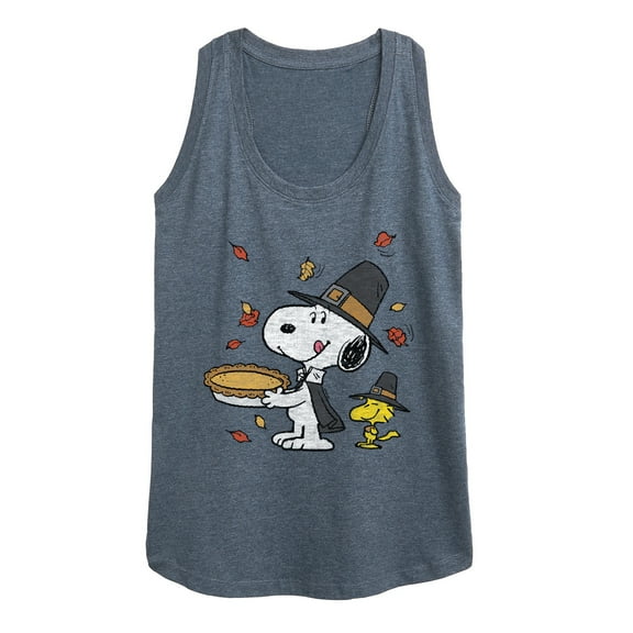 Peanuts - Thanksgiving Scene - Women's Racerback Tank Top