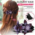 thumbnail image 1 of WIFKLSIIPG Pince à Cheveux en Strass Pince Flexible Double Fleur Queue d'Aronde Durable Design pour Femmes Perles de Cheveux Soins Capillaires, 1 of 1