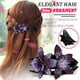 thumbnail image 1 of Pinzas para el cabello para mujeres, pinzas para peinar, pinzas para el cabello para niñas, pinza para el cabello con doble flor y diamantes de imitación, diseño de perlas flexibles, pinza para el cab, 1 of 2