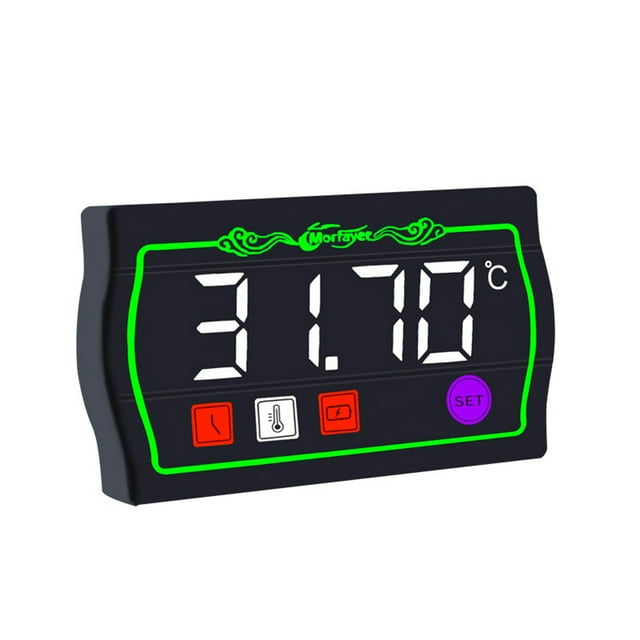 Smart Motorcycle Multifunctional Gauge with Touch Control - S7 Waterproof 4-in-1 Ambient Temperature Monitor, RPM Tachometer, Time Display (12/24H Switchable), Stopwatch & Automatic Fault Diagnosis