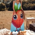 thumbnail image 3 of Lots of Little Strawberries Sleeveless Dress Dresses Women Summer Women's Summer Clothing, 3 of 9