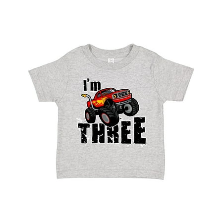 

Inktastic Monster Truck 3rd Birthday Gift Toddler Boy or Toddler Girl T-Shirt