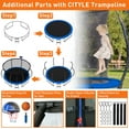 thumbnail image 5 of CITYLE Trampoline 1500LBS 12 14 15 16 FT Trampoline for Kids and Adults with Lights, 12FT Trampoline with Enclosure Net, Basketball Hoop, Wind Stakes, Heavy Duty Trampolines Outdoor, 5 of 8