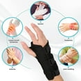 thumbnail image 5 of Adjustable Breathable Night Wrist Brace for Carpal Tunnel & Arthritis Relief – Left/Right Hand Support with 3 Straps (Composite Fabric, Gym & Sleep Use, 5 of 11