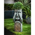 thumbnail image 1 of Maceta con retrato de Pascua, adorno de resina para macetero con retrato de Pascua con luces LED, adorno de resina para jardín ER, 1 of 4