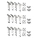 thumbnail image 1 of 12 Pack Window Restrictor Locks Window Restrictor Hook Stainless Steel Child Lock Restrictor With S, 1 of 5