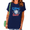 Navy Blue, variant on UNISHE Women's Vintage Baseball Glove Bat Softball Game Day Batter Swing Print Graphic Short Sleeve T-Shirts white Tops