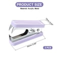 thumbnail image 2 of Uxcell Acrylic Staple Remover, 2 Pcs Heavy Duty Staple Puller Removal Tool with Lock, Purple, 2 of 6