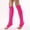 Hot Pink, variant on Women's Long Knitted Leg Warmers with Stirrup Strap, Ribbed Dance Warmers for Ballet Yoga, for Winter Boots Outfits, Dance Practice or Daily Warmth Comfort Dark Gray